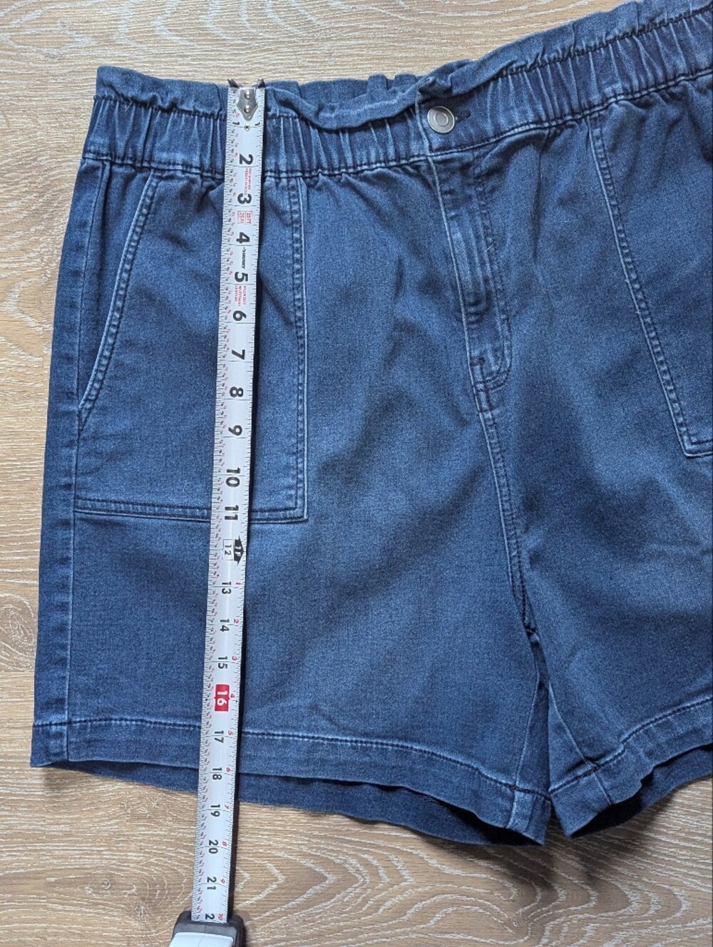 Penningtons DC Jeans Women's Casual Elastic-Waist Denim Shorts Utility Chic - Picture 8 of 13